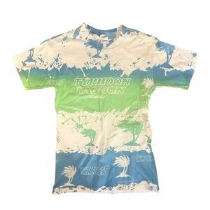 Vintage Disney Typhoon Lagoon T Shirt Size Small Double Sided AOP Single Stitch